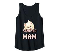 Donna Samoiedo Mamma Cane Samoiedo Mamma Carino Cucciolo Canotta