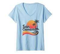 Donna San Clemente Maglietta con Collo a V
