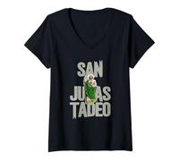 Donna San Judas Tadeo - San Giuda Maglietta con Collo a V