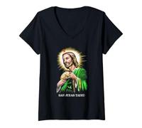 Donna San Judas Tadeo - San Giuda Pittura Maglietta con Collo a V
