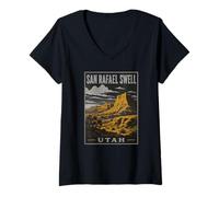 Donna San Rafael Swell, Utah Maglietta con Collo a V