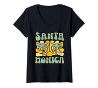 Donna Santa Monica Maglietta con Collo a V