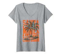 Donna Santa Monica Maglietta con Collo a V