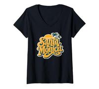 Donna Santa Monica Maglietta con Collo a V