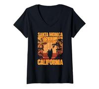 Donna Santa Monica Maglietta con Collo a V