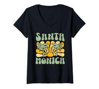 Donna Santa Monica Maglietta con Collo a V