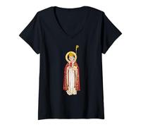 Donna Sant'agostino. Cristianesimo, Cattolicesimo Maglietta con Collo a V