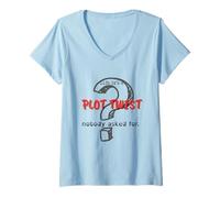 Donna Sarcastic Existential Life Quote - Nobody Asked Funny Gift Maglietta con Collo a V