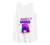 Donna Sassysaurus Toddler Girls Women Dinosaurs Fan Enthusiast Canotta
