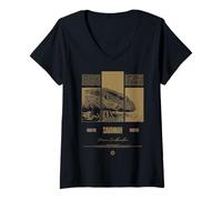 Donna Savannah Monitor Modern Streetwear Reptile Keeper Maglietta con Collo a V