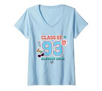 Donna Saved By The Bell Class of ‘93 Maglietta con Collo a V