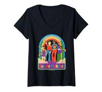 Donna Say No to Hate Sarcastic Retro Vintage Funny Adult Humor Maglietta con Collo a V