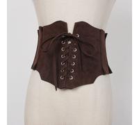 Donna Scamosciato con Lacci Cinghia Larga Vintage Corsetto Fascia IN Vita Abito