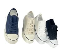 Donna Scarpe Sportive Tela Scarpe UK Alto Suola Stivali Donna Ragazze Pompe 3-7