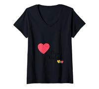 Donna Scegli gentilezza Retro Cuore Positività Sii gentile Motivitivo Maglietta con Collo a V