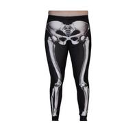 Donna Scheletro Ossa x-Ray Leggings con Stampa Gotico Punk Emo Gotico Halloween