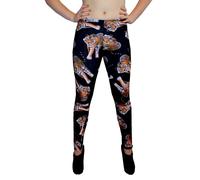 Donna Scheletro Ossa x-Ray Leggings con Stampa Gotico Punk Emo Gotico Halloween
