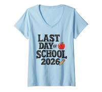Donna School Day Apparels Maglietta con Collo a V