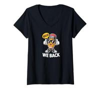 Donna School Education Reading Teacher Knowledge Power Back Maglietta con Collo a V
