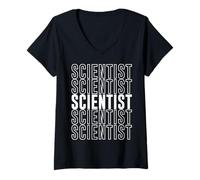 Donna Scienziato Maglietta con Collo a V