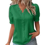 Donna Sconti Offerta Magliette Estive Belle T Shirt con Cuore Camicette di Seta Maglioncino Cotone Polo Manica Corta Blu Tshirt Fucsia in Saldo