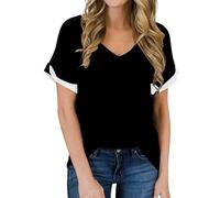 Donna Sconti Offerta Vintage T Shirts Offerta Camicia Maniche Corte Donna Elegante Raso Blu Nera A Fiori Maglietta in Cotone Taglia 54 Bianca Basic Estive Maglia Arancione Fashion con Strass