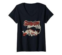 Donna Scooby-Doo Halloween On The Prowl Maglietta con Collo a V