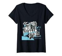 Donna Scooby Doo Merch è Meglio Correre Maglietta con Collo a V