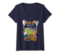 Donna Scooby-Doo Where Are You Group Maglietta con Collo a V