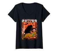 Donna Scooby Doo Woodoo Halloween Maglietta con Collo a V