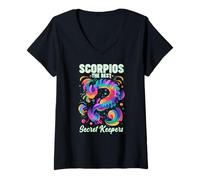 Donna Scorpios The Best Secret Keepers Maglietta con Collo a V