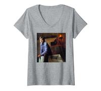 Donna Scott Bakula Quantum Leap Attore di Star Trek di Michael Grecco Maglietta con Collo a V