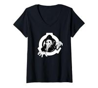 Donna SCP Foundation SCP-049 Plague Doctor Maglietta con Collo a V