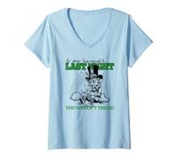 Donna Se ricordi la Notte scorsa Non c'eri (Irish Graphic) Maglietta con Collo a V