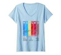 Donna See Naples And Die - Naples, Italy Maglietta con Collo a V