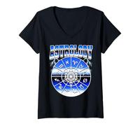 Donna Segni zodiacali astrologici stile bootleg anni '90 Maglietta con Collo a V