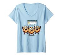 Donna Sei Sicuro di voler eliminare Tutti i Cookie - Funny IT Guys Maglietta con Collo a V
