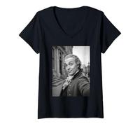 Donna Selfie di Alexander Hamilton Maglietta con Collo a V
