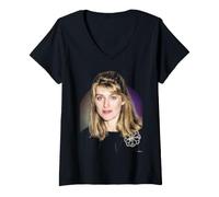 Donna Selina Scott Colazione Presentatrice TV di Dick Barnatt Maglietta con Collo a V