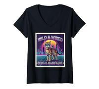 Donna Selvaggio & Wired Bengala Mainframe Maglietta con Collo a V