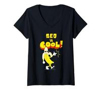 Donna SEO è Freddo, Banana Maglietta con Collo a V