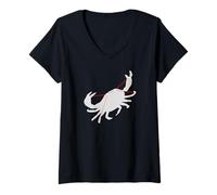 Donna Serie costellazione dello zodiaco: Cancro il granchio (o aragosta) Maglietta con Collo a V