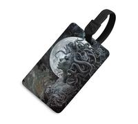 Donna Serpente Luna Orrore Etichette per Bagagli Etichetta Valigia Valigie Etichette da Viaggio Etichetta ID Carta Indirizzo Valigia Borse Zaini