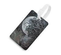 Donna Serpente Luna Orrore Etichette per Bagagli Etichetta Valigia Valigie Etichette da Viaggio Etichetta ID Carta Indirizzo Valigia Borse Zaini