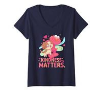 Donna Sesame Street Elmo And Tango Kindness Matters Maglietta con Collo a V