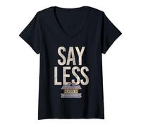 Donna Sesame Street Oscar Say Less Stacked Maglietta con Collo a V