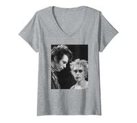 Donna Sesso Pistole Sid vizioso & Johnny Rotten da Virginia Turbett Maglietta con Collo a V