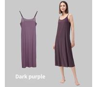 Donna Seta sotto-Abiti Bretelle Sottili Elastico Comodo Camicia da Notte Pigiama