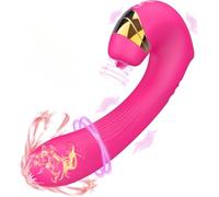 Donna Sex Toys Vibrator - 3 in 1 Clitorale G-Spot Vibrator Dildo Lingua Toy con 10 modalità di vibrazione e 10 modalità di rotazione, Nipple Clit Stimulator Adult Sex Toys per coppia di donne