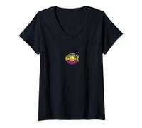 Donna Sex Wax Surf Estate Beach Club Abbigliamento Maglietta con Collo a V